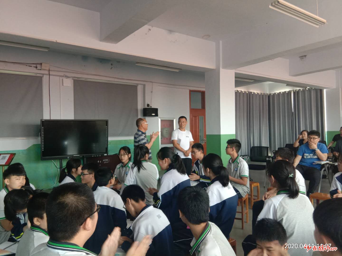 交流学习 共同进步——临沂汤河中学欢迎郑旺中学师生