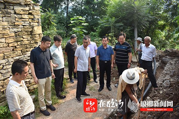 67县领导到岱崮镇督导农村饮水安全工程建设