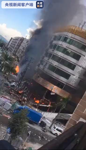 珠海腾湖大酒店附近发生煤气爆炸事件:已致3伤,无人员