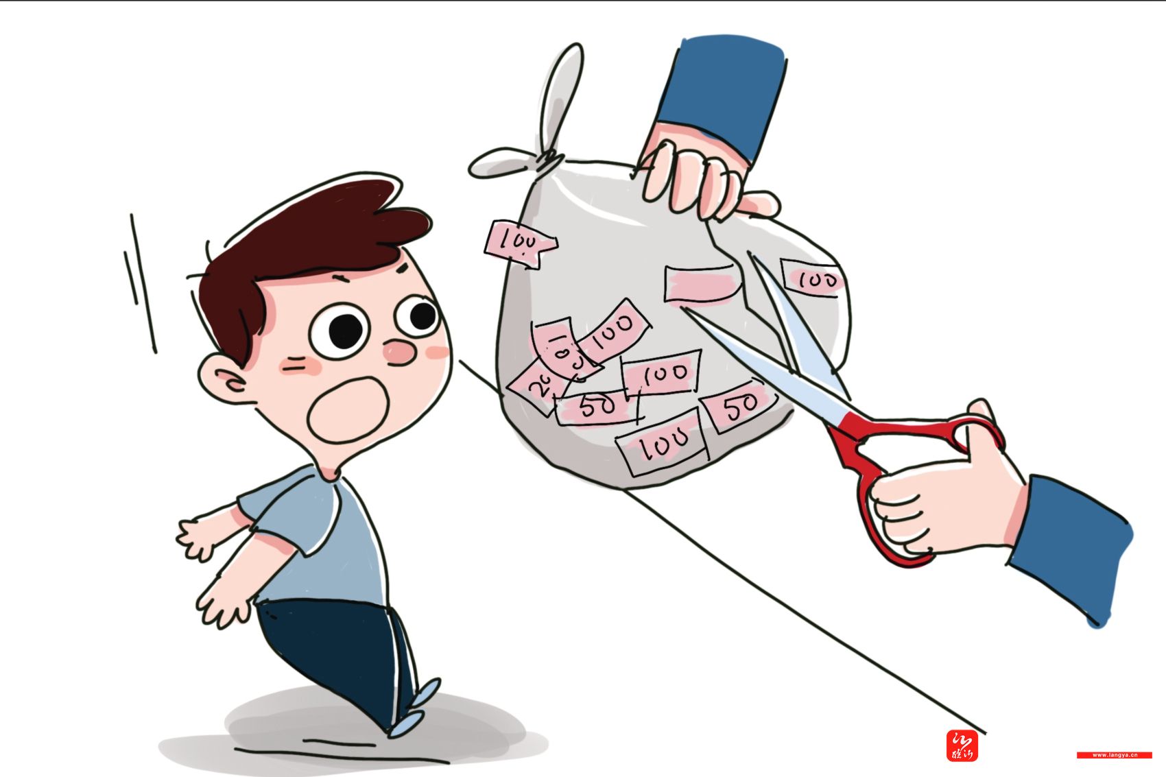 沂水县税务局减税降费漫画：喜获“红包”-在临沂