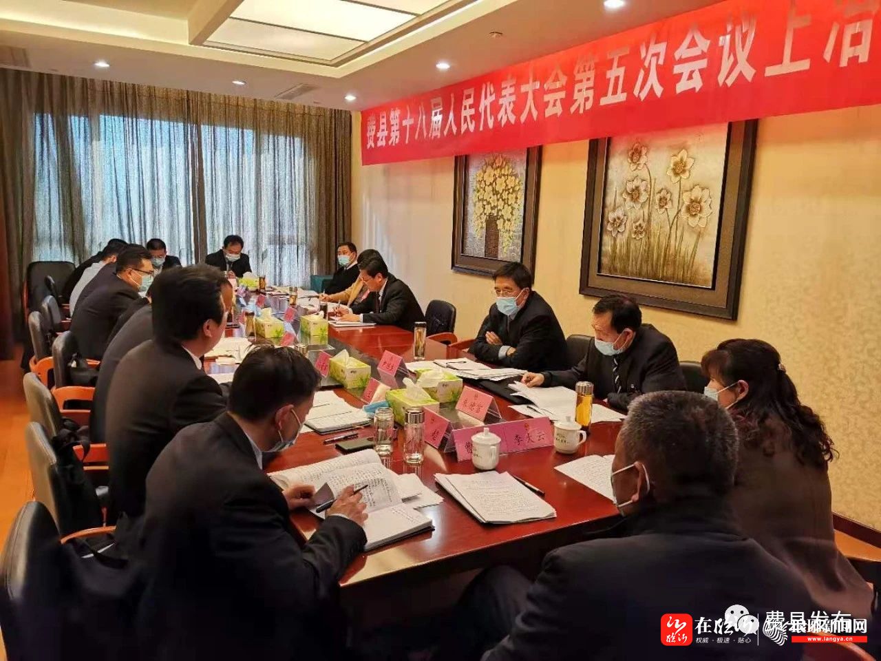 费县:县领导与人大代表审议《政府工作报告-在临沂