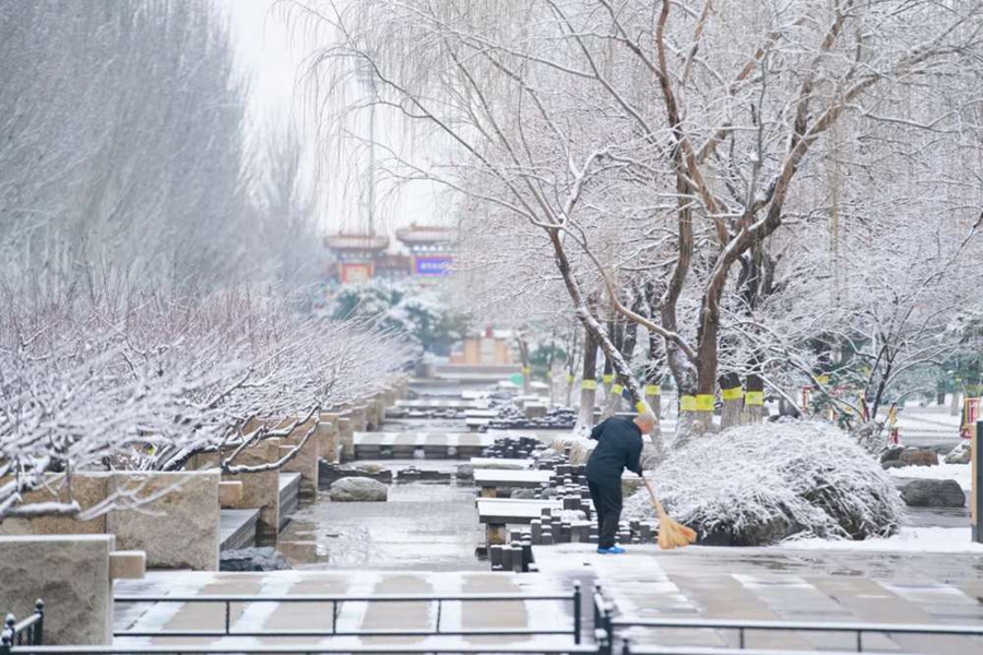 一觉醒来,北京又下雪了!雪景图新鲜出炉