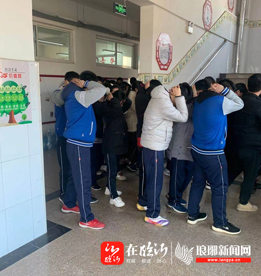 临沂第三十六中学举行常态建制防患未然安全疏散演练活动