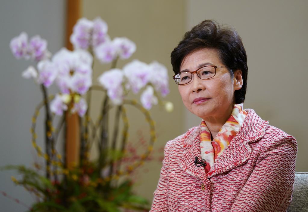 保"一国两制" 促安定繁荣——访香港特区行政长官林郑