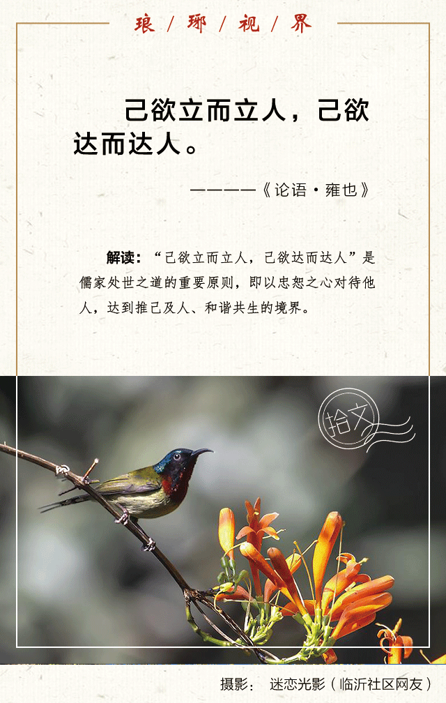 拾文|己欲立而立人,己欲达而达人