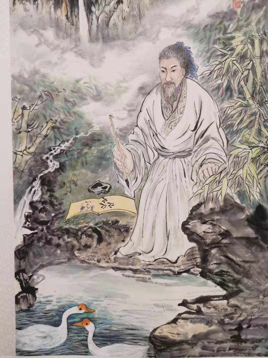 九月的沂蒙,蓝天白云,温馨恬静,9月4日下午,由临沂市王羲之研究会主办