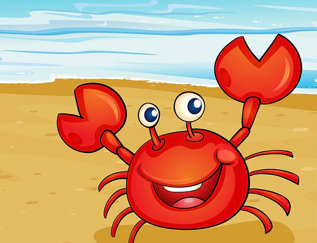 医院的医生对小螃蟹说,螃蟹都会吐泡泡,这不是病.