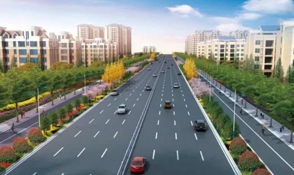 西安路断面效果图