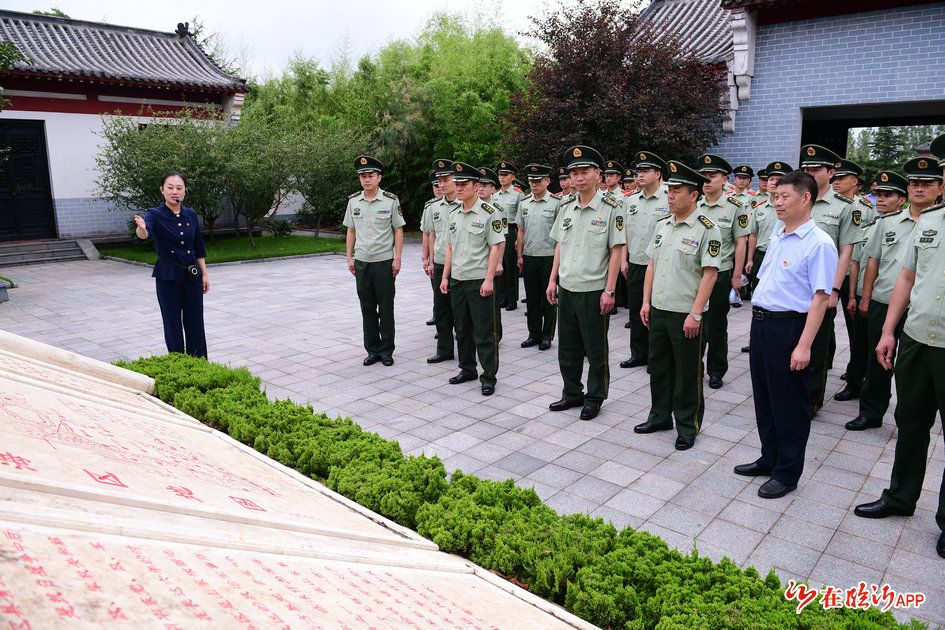 武警临沂支队举行红色教育基地挂牌仪式暨七一主题党日活动