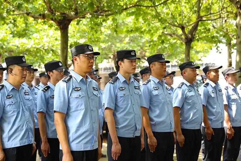 河东公安组织开展辅警队列礼仪专项训练
