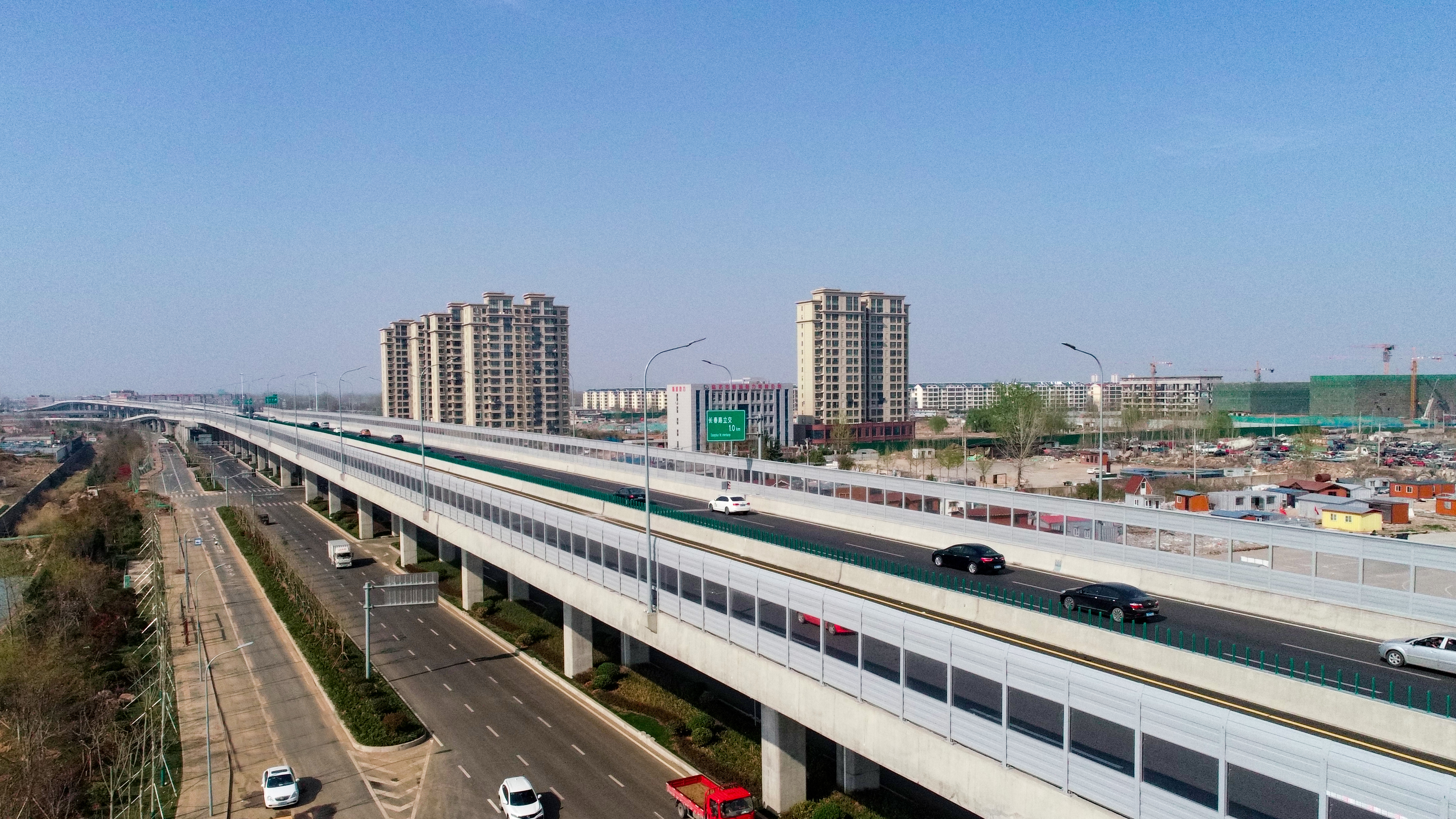 蒙山高架路北延一角