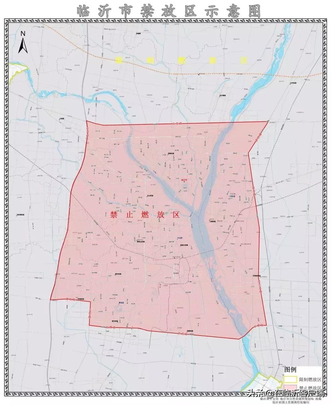 临沂市禁区区域图图片