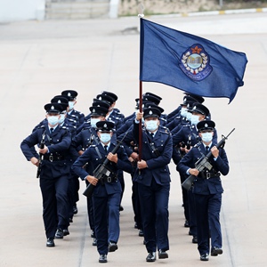 大日子正步走香港纪律部队演示中式步操彰显国家情怀
