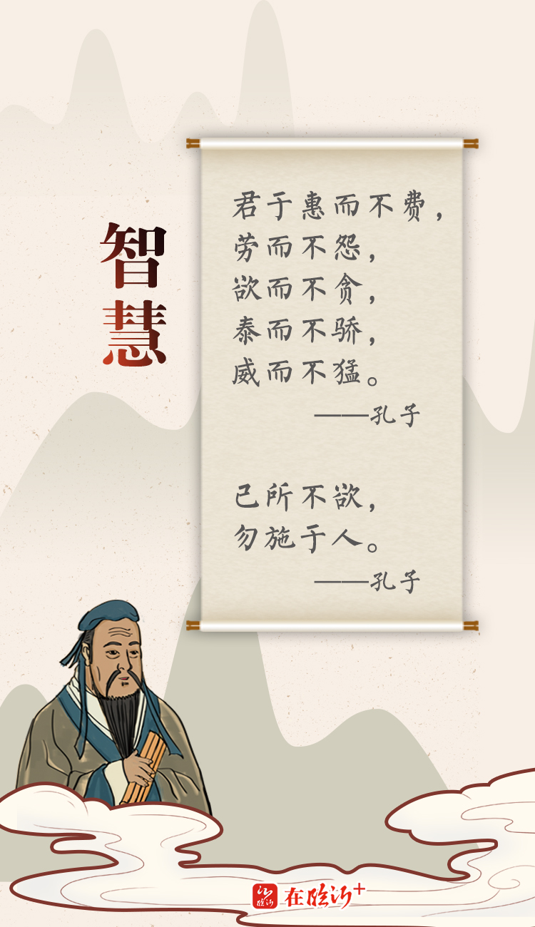 长图忆孔子名言悟生活智慧