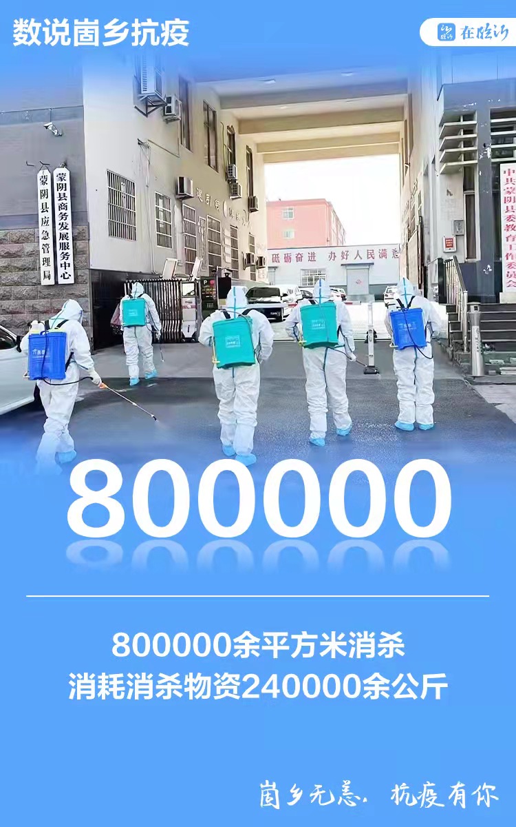 蒙阴解除全域静态管理数说抗疫成果