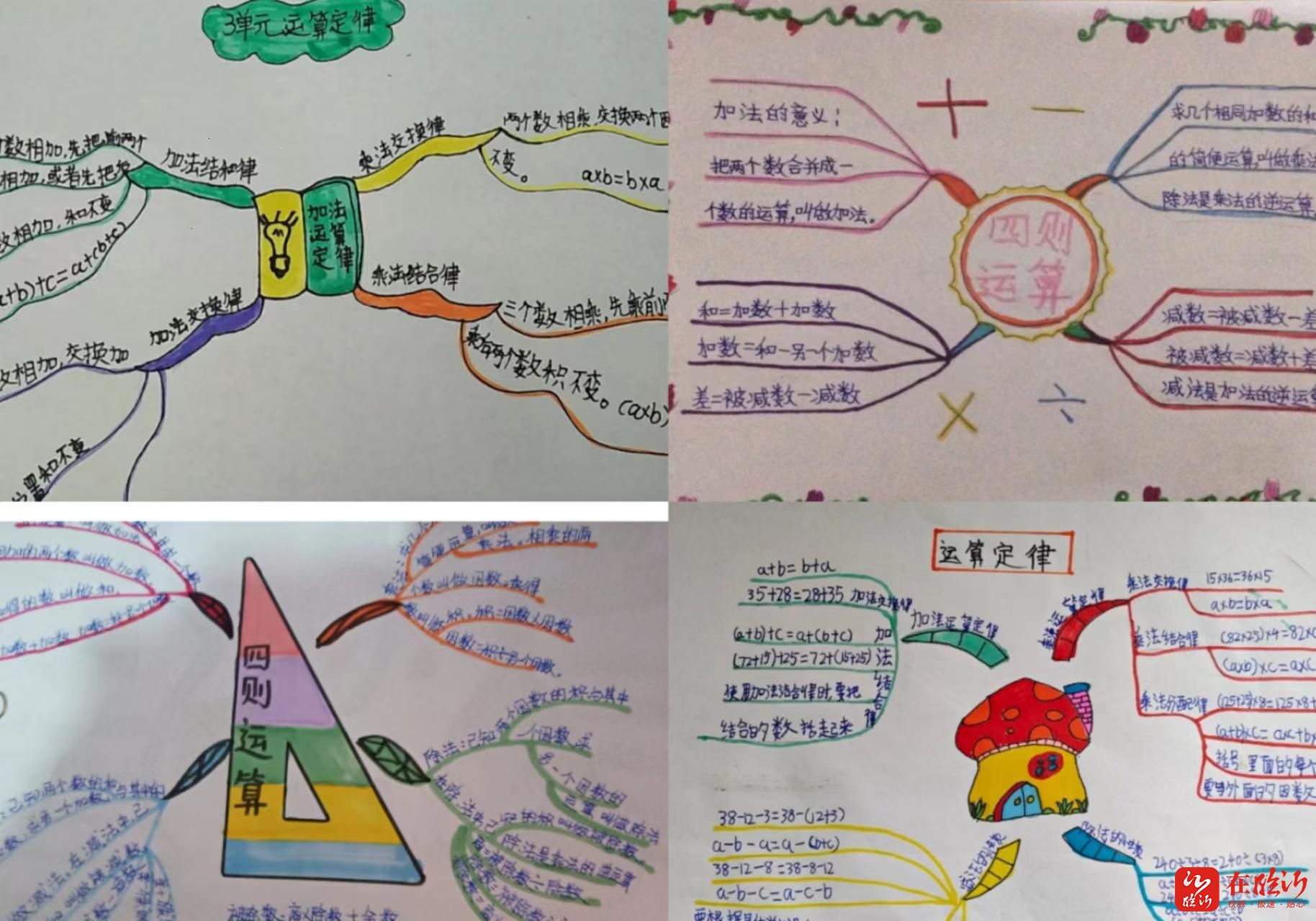 临沂益民实验小学线上数学特色作业展评暨思维导图第七期