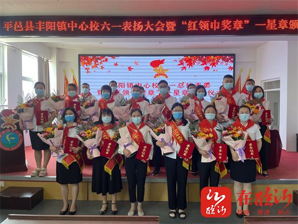 平邑县丰阳镇中心校举行庆六一表彰大会暨红领巾奖章一星章颁章仪式