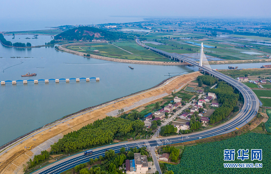 飞阅中国引江济淮工程安徽庐江段进入最后冲刺