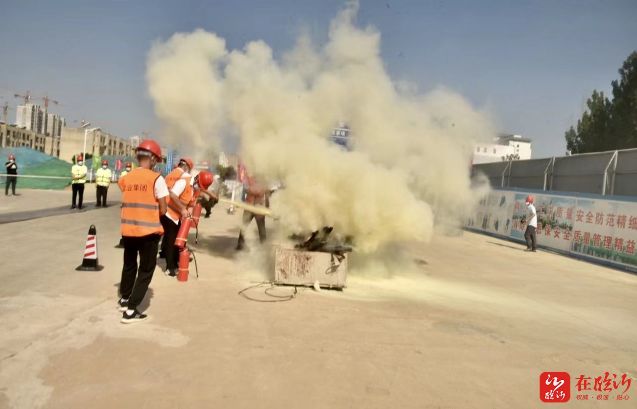 镇街新闻平邑县安全生产月建筑施工应急救援演练在平邑街道举行
