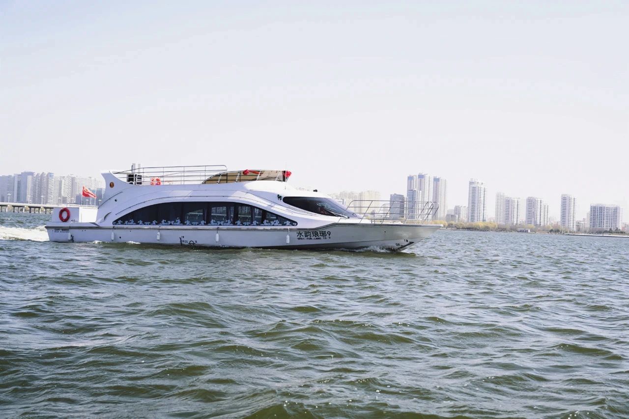 我在船上看家乡水韵琅琊水上观光游船快艇3月23日试运行22日上午1000